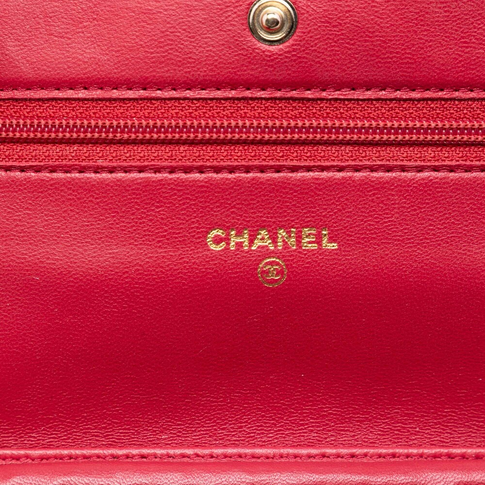 Pre-Loved Chanel CC Quilted Lambskin Wallet on Chain - Picture 5 of 7
